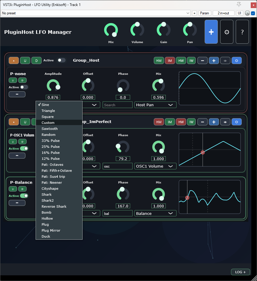 PluginHost waveforms