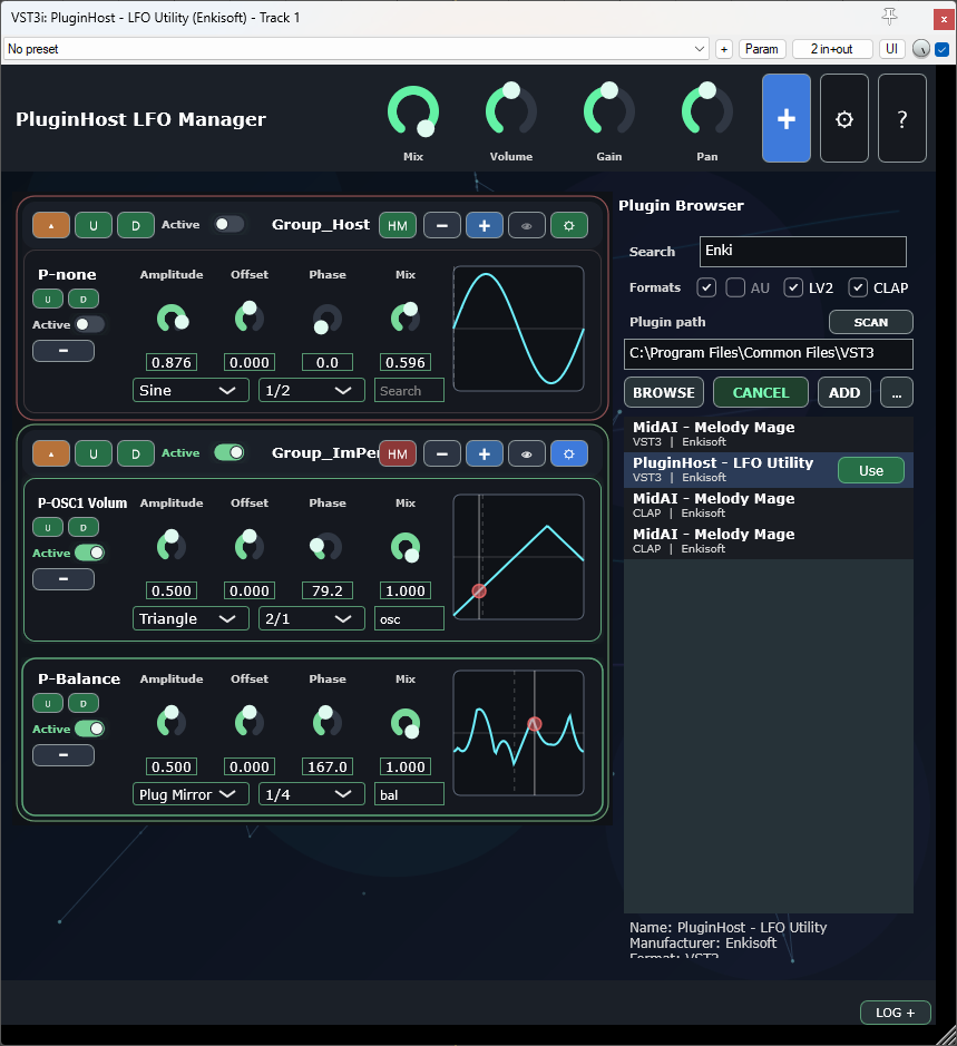 PluginHost plugin browser
